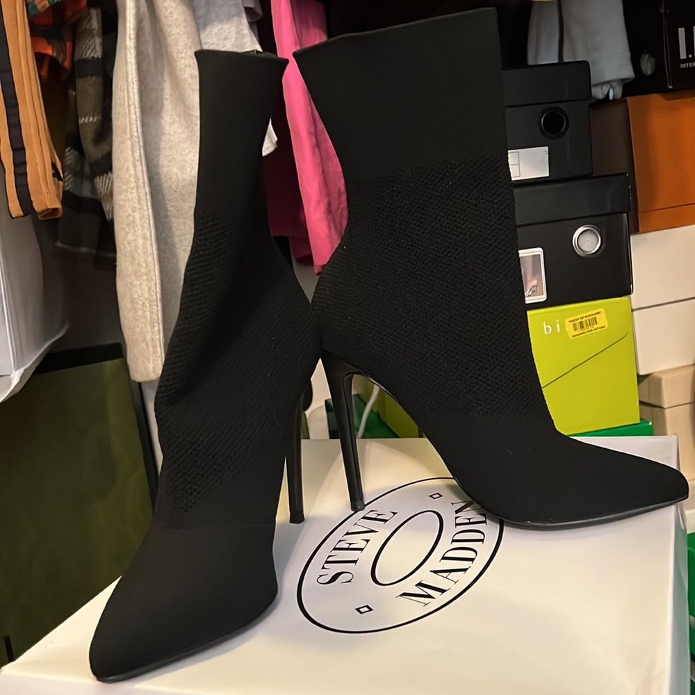 Steve Madden Black Sock Boot - image 2